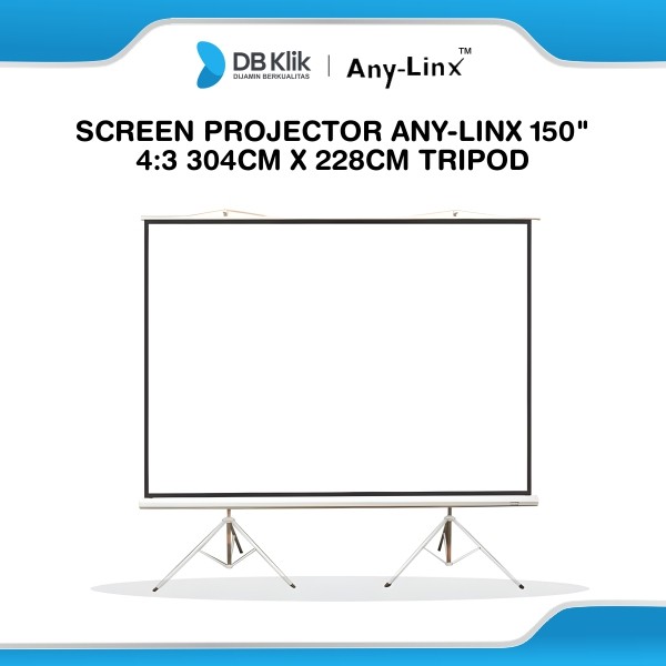 Screen Projector Any-Linx 150" 4:3 304cm x 228cm Tripod