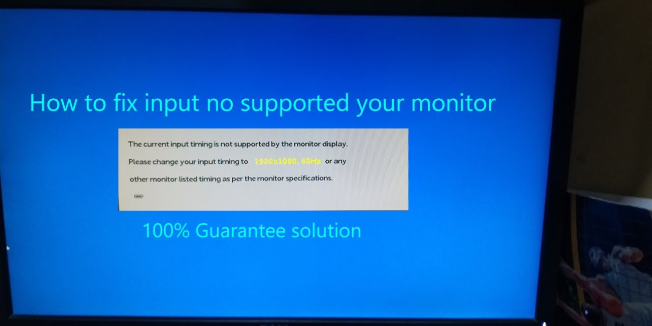 3 Cara Mudah Mengatasi Input Not Supported pada Monitor Windows, Cukup Lakukan Ini!