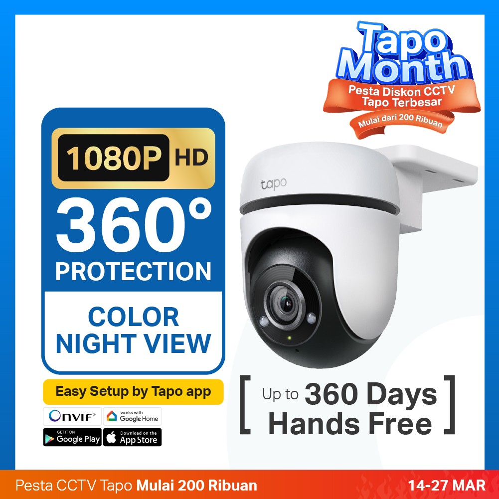 Home Security CCTV TP-Link TAPO C500 Wi-Fi LAN Pan Tilt 3MP Outdoor