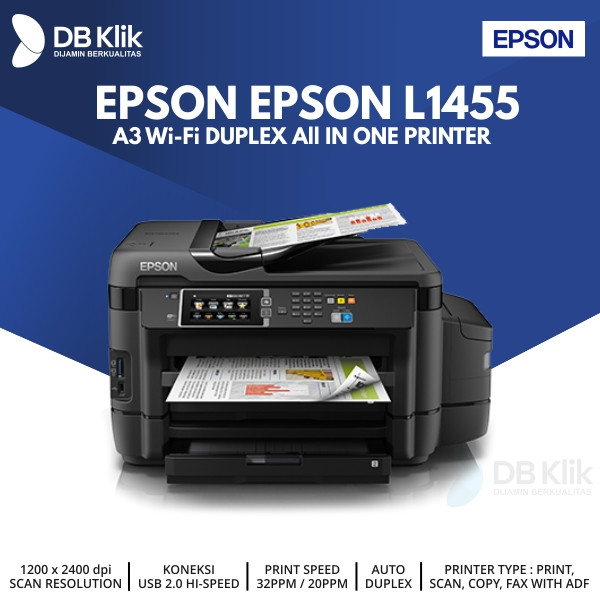 Printer EPSON L1455 A3 Wi-Fi Duplex All in One - EPSON L1455 Ink Tank