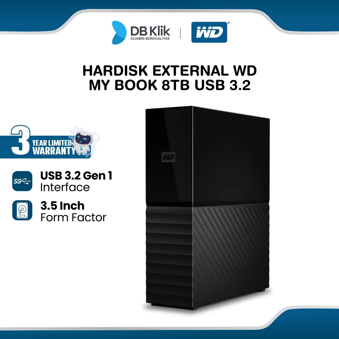 Hardisk External WD My Book 8TB USB 3.2