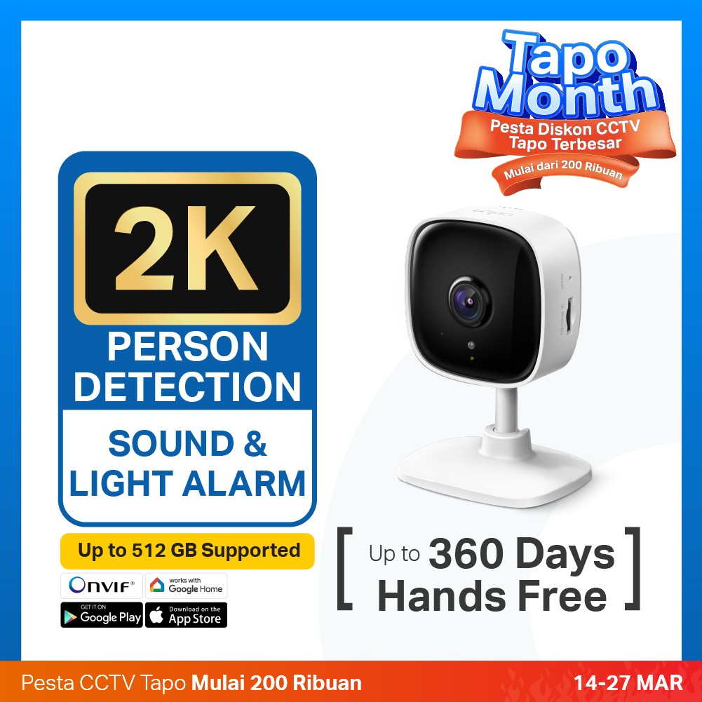 Home Security Cctv TP-Link TAPO C110 Wi-Fi 2K 3MP Indoor