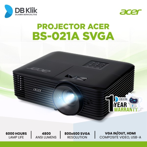 Projector ACER BS-021A SVGA 4800 Ansi Lumens - BS021A