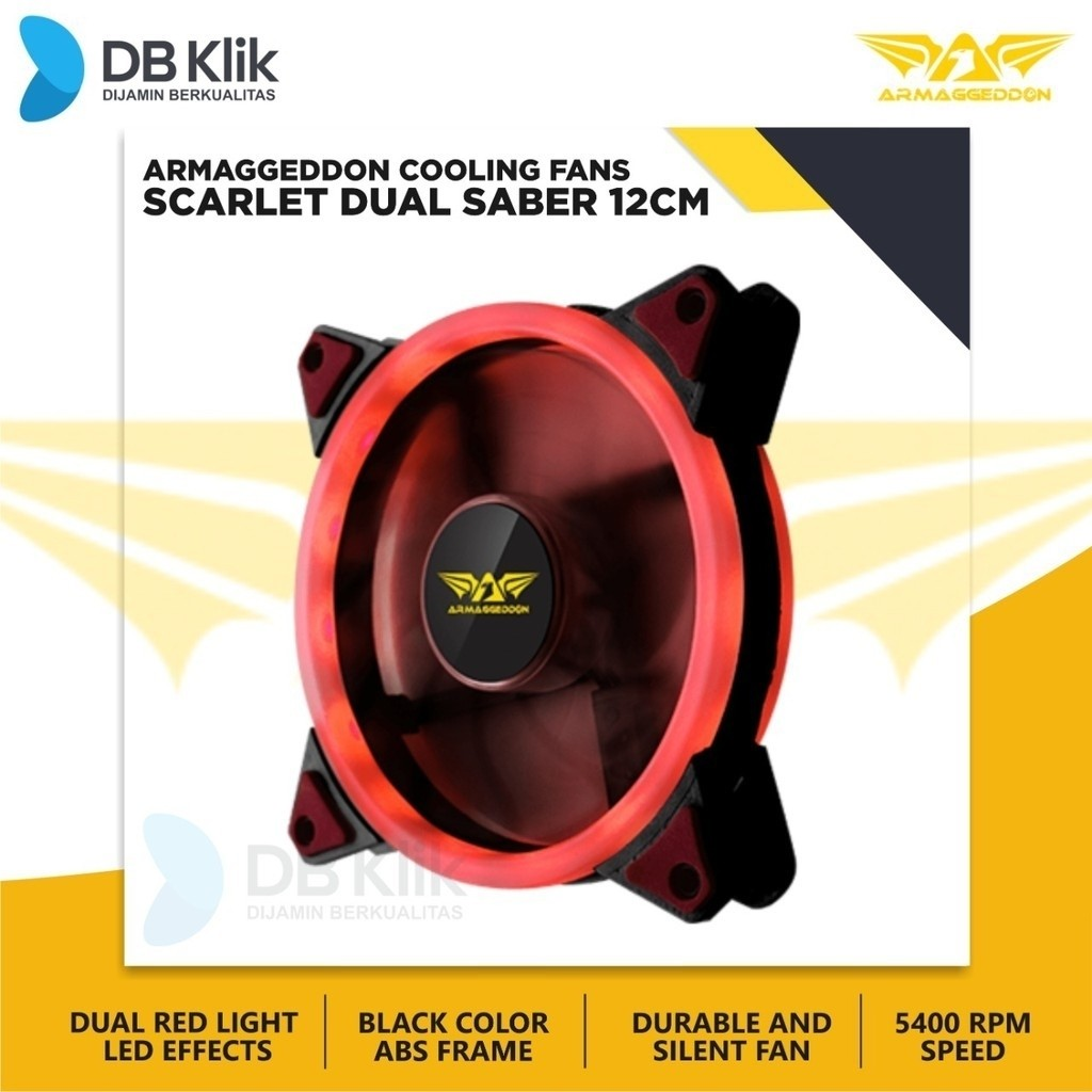 Fan Casing Armaggeddon Scarlet Dual Saber 12cm - Red [Box Damage]