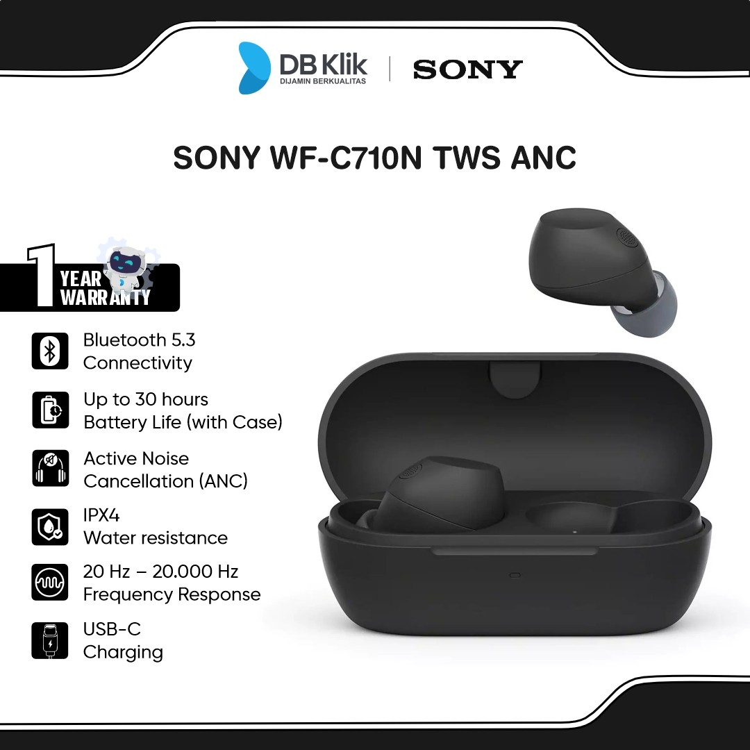 SONY WF-C710N TWS ANC Truly Wireless Noise Canceling Earbuds