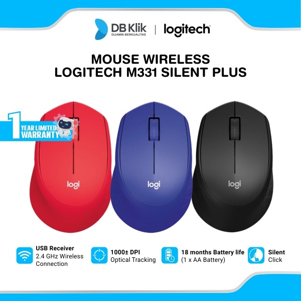 Mouse Wireless Logitech M331 Silent Plus