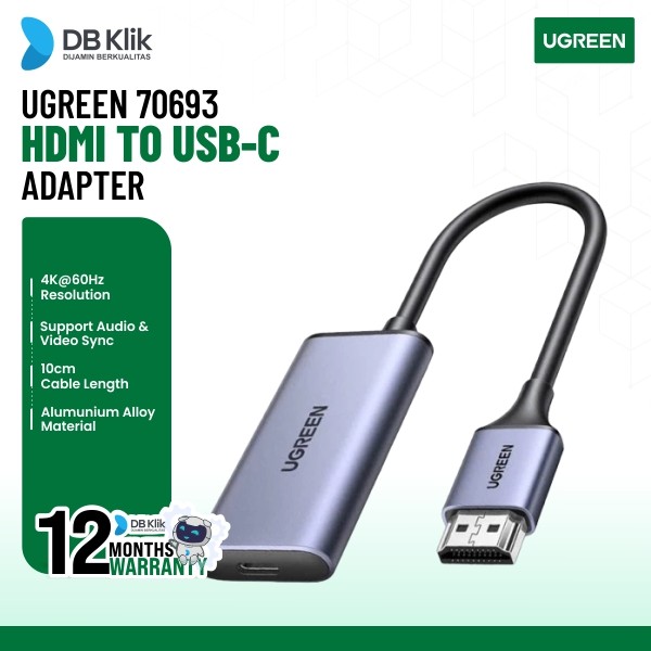 Adapter UGreen HDMI to USB-C (70693)