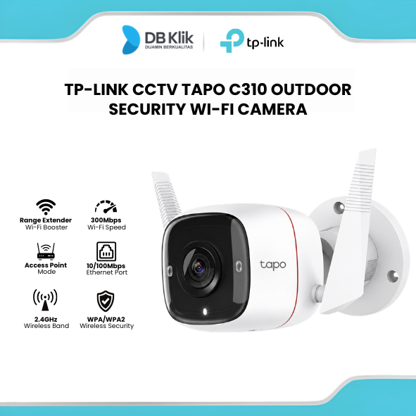 CCTV TP-LINK TAPO C310 Outdoor Security Wi-Fi Camera - TP Link C310