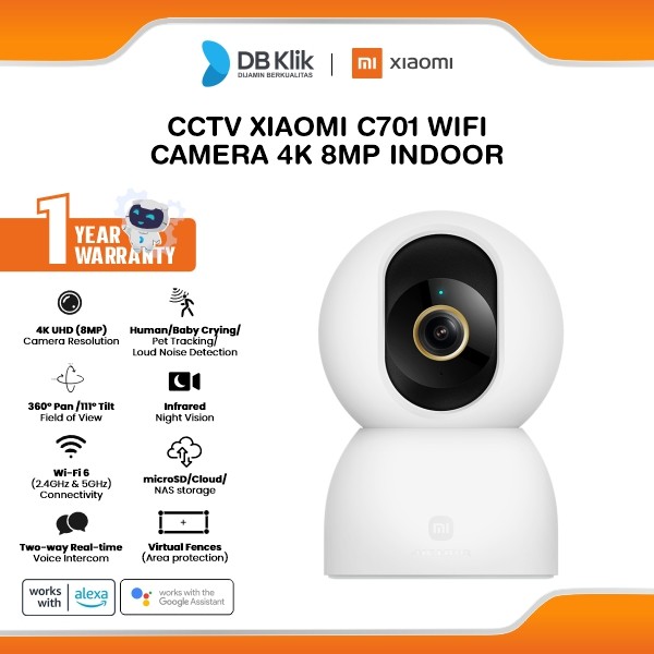 CCTV Xiaomi C701 WIFI Camera 4K 8MP Indoor
