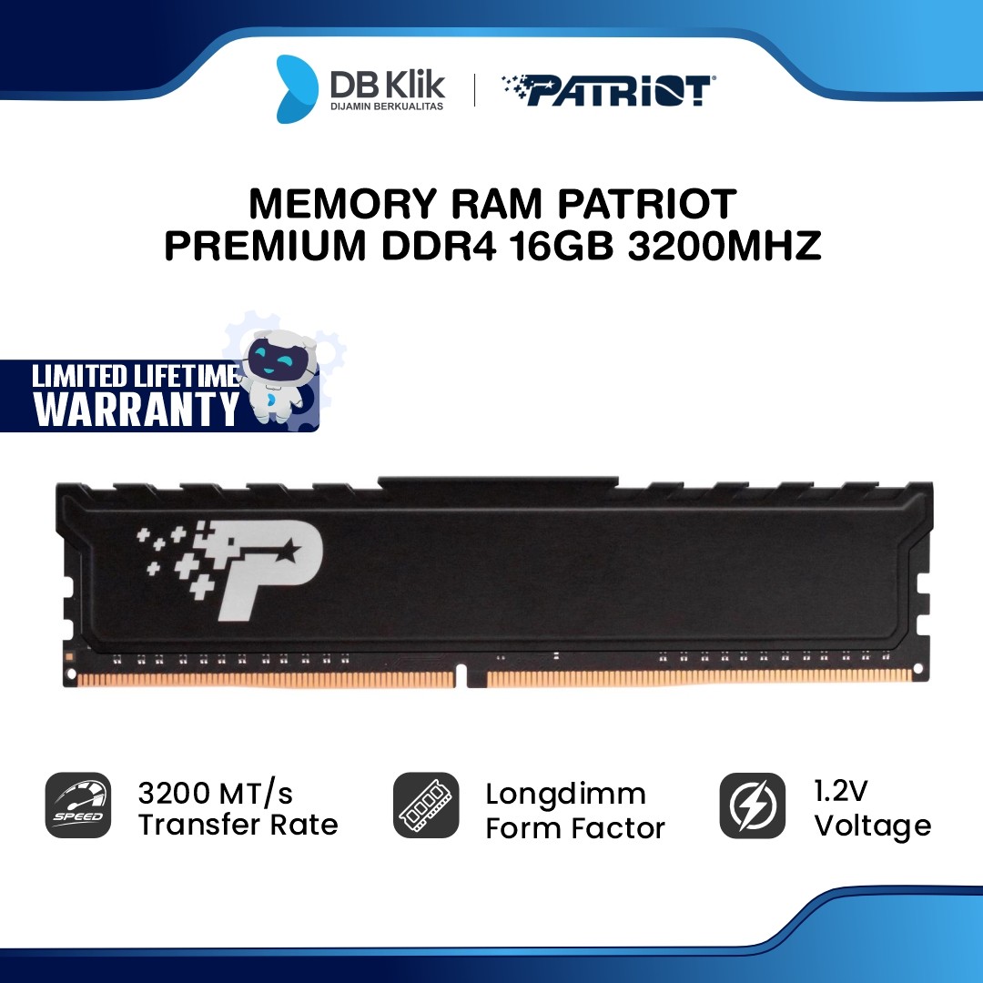 Memory RAM Patriot Premium DDR4 16GB 3200MHz