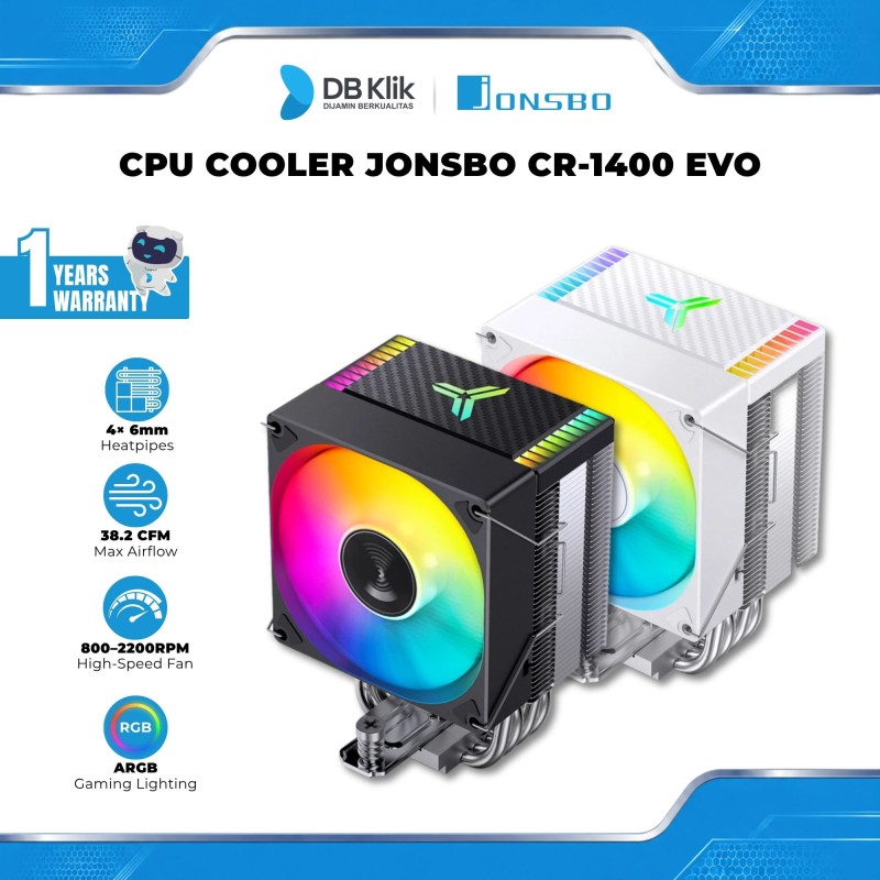 CPU Cooler JONSBO CR-1400 EVO 92mm ARGB