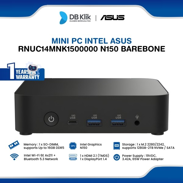 Mini PC INTEL ASUS RNUC14MNK1500000 Celeron N150 Barebone