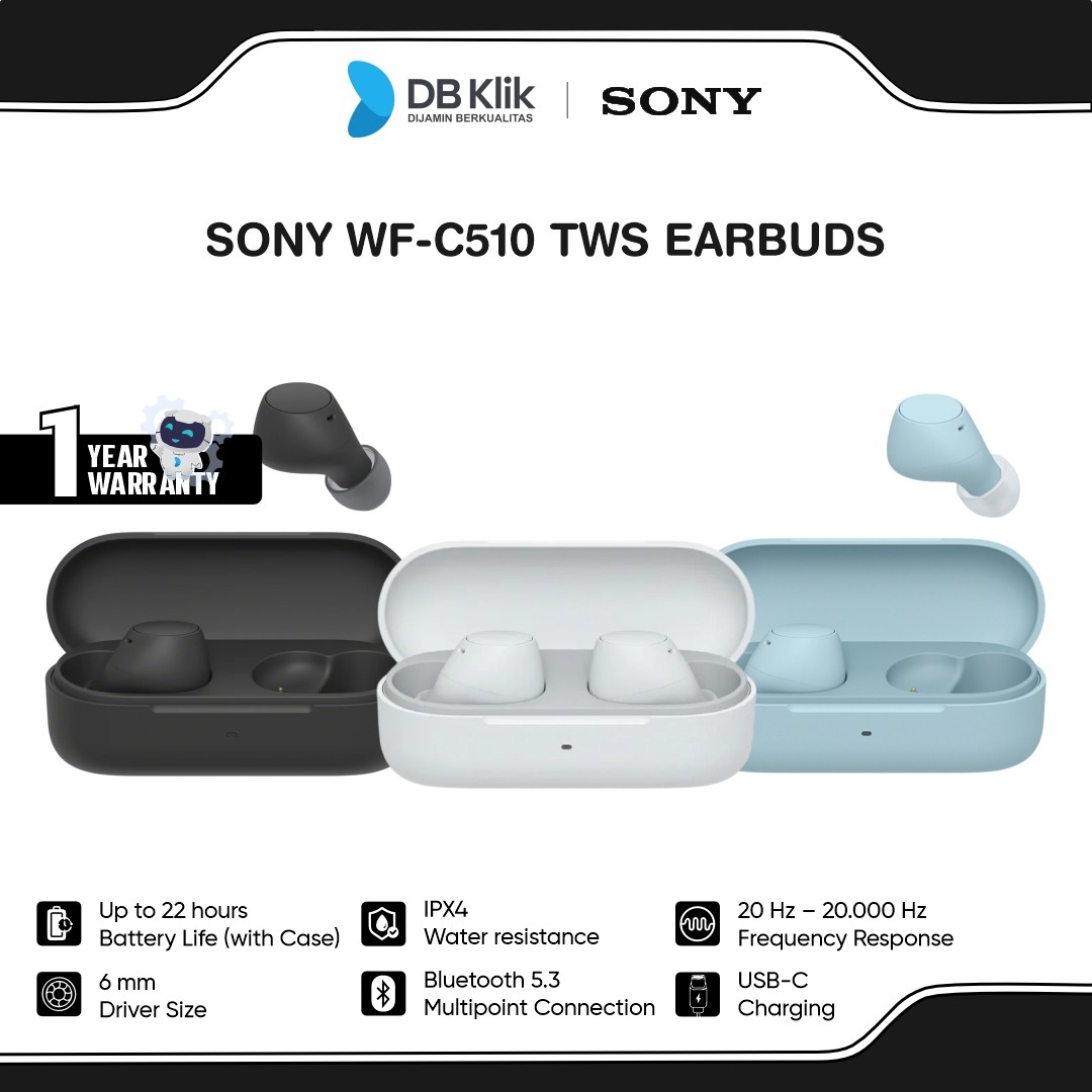 SONY WF-C510 TWS Truly Wireless Earbuds