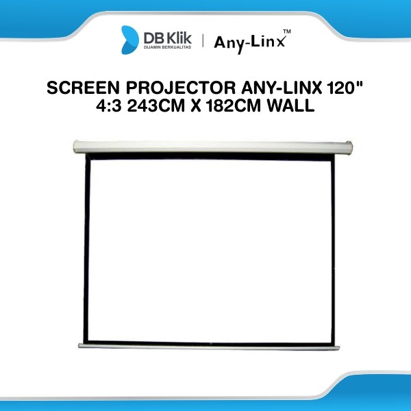 Screen Projector Any-Linx 120" 4:3 243cm x 182cm Wall