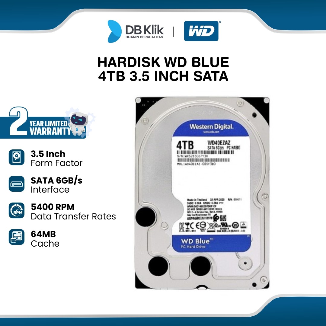 Hardisk WD BLUE 4TB 3.5 Inch SATA