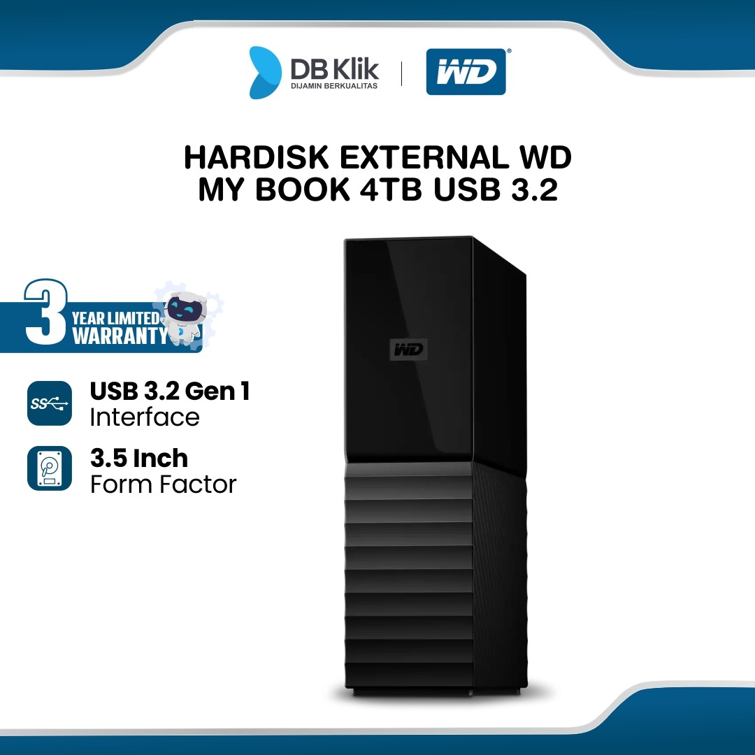 Hardisk External WD My Book 4TB USB 3.2