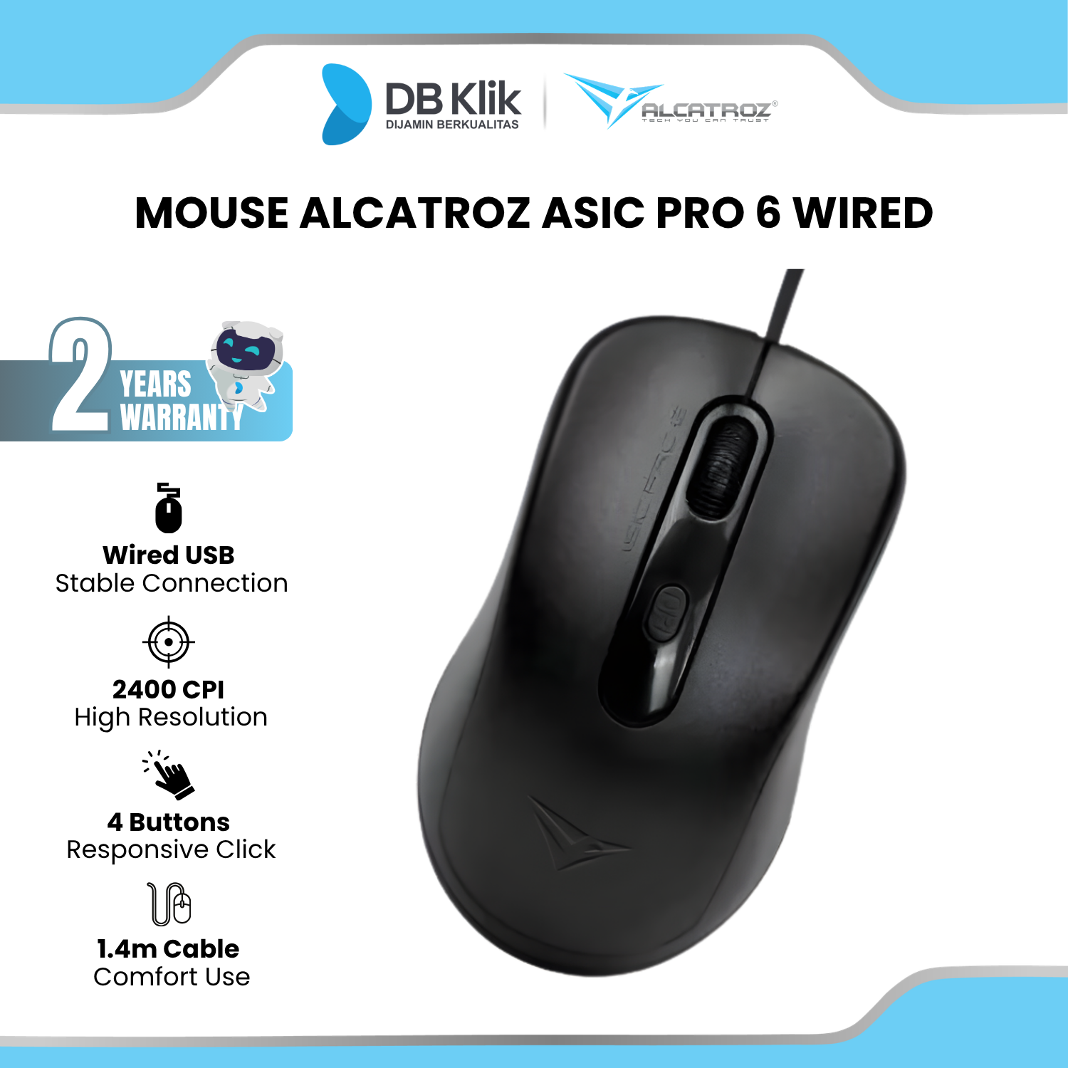 Mouse Alcatroz Asic PRO 6 Wired