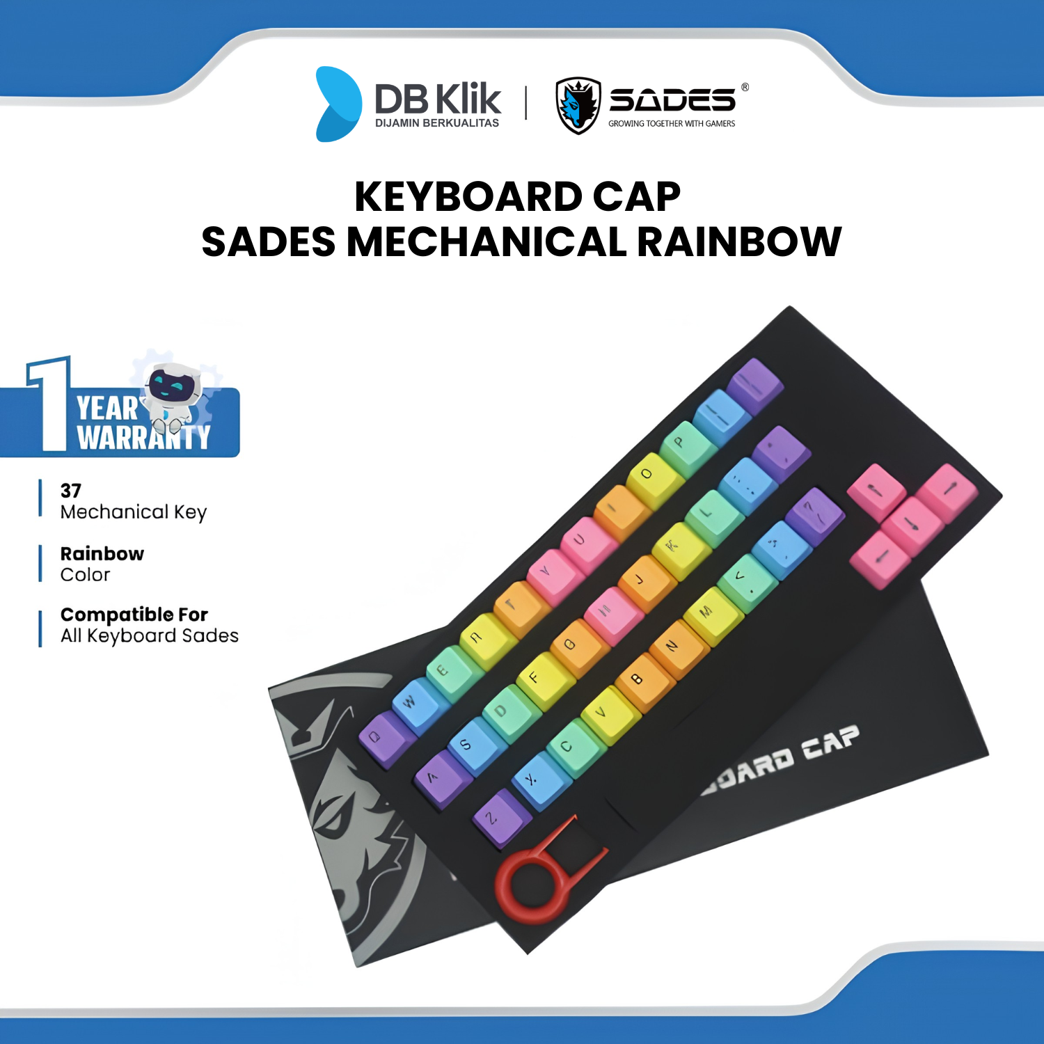 Keyboard Cap SADES Mechanical Rainbow [Box Damage]