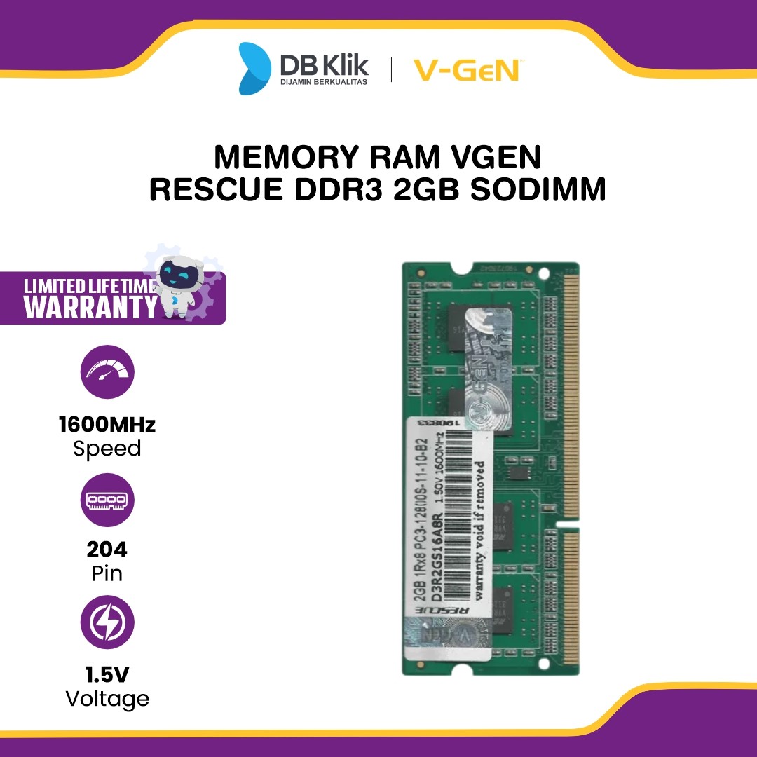 Memory RAM VGEN Rescue DDR3 2GB SODIMM