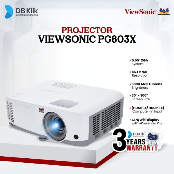 Projector VIEWSONIC PG603X 3800 Lumens XGA