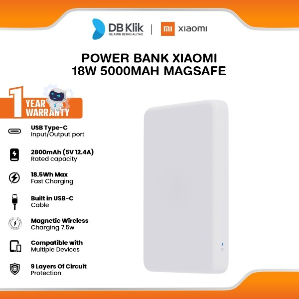 Power Bank Xiaomi 18W 5000mAh MagSafe