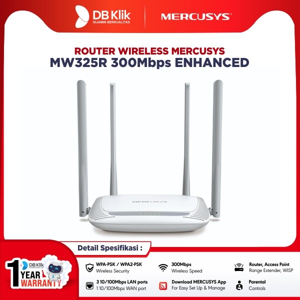 Router Wireless MERCUSYS MW325R 300Mbps Enhanced