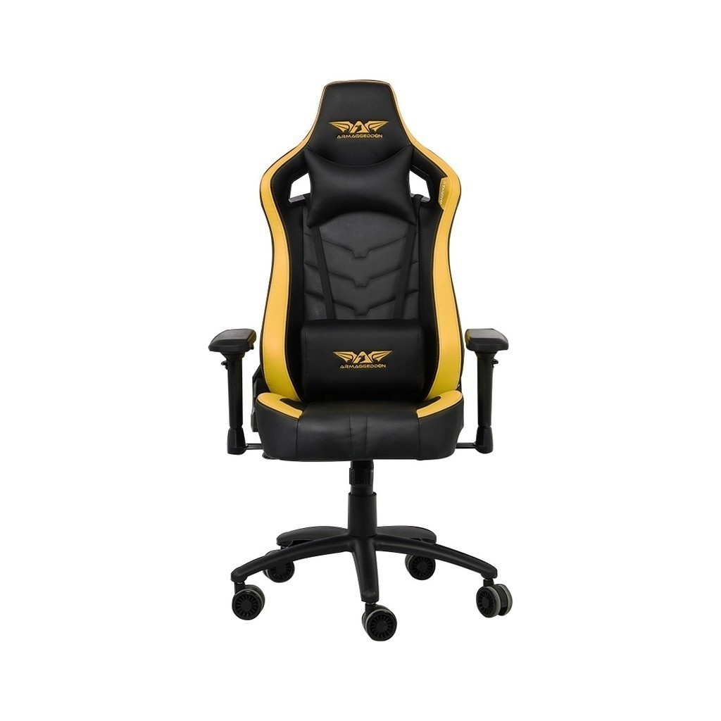 Kursi Gaming PREMIUM Armaggeddon NEBUKA III - Yellow [Box Damage]
