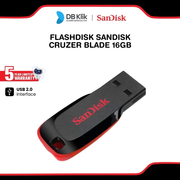 Flashdisk Sandisk Cruzer Blade 16GB