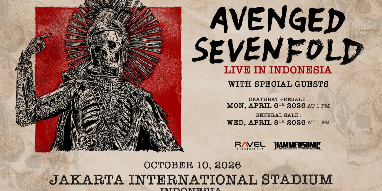 Siap-Siap War! Link Tiket Avenged Sevenfold Jakarta 2026, Daftar Harga, & Kategori Kursi