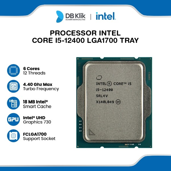 Processor INTEL Core i5-12400 LGA1700 Tray