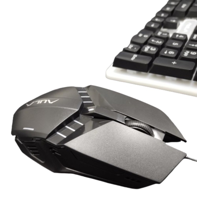 Keyboard Mouse AULA F3061 Set USB RGB Backlight Wired