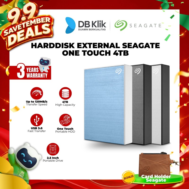 Hardisk External Seagate One Touch 4TB USB 3.0