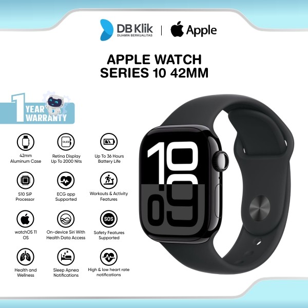 Apple Watch Series 10 42mm - Jet Black