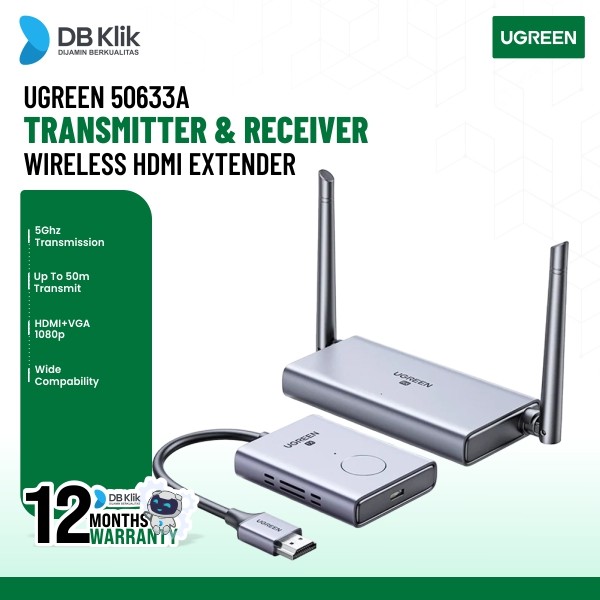 Wireless HDMI Extender UGreen Transmitter and Receiver (50633A)