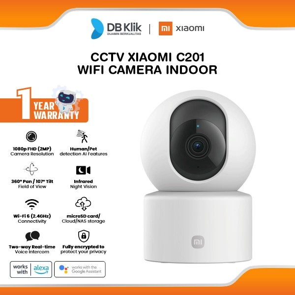 CCTV Xiaomi C201 WIFI Camera FHD 2MP Indoor