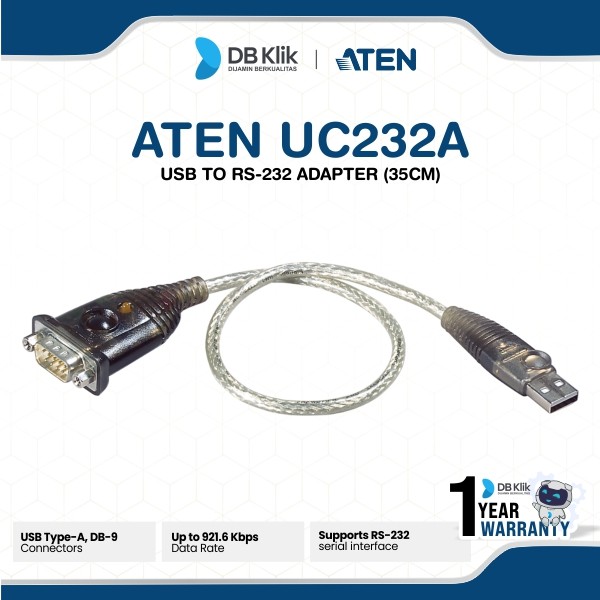 Aten UC232A Adapter Usb to Serial RS-232 Converter (35cm)