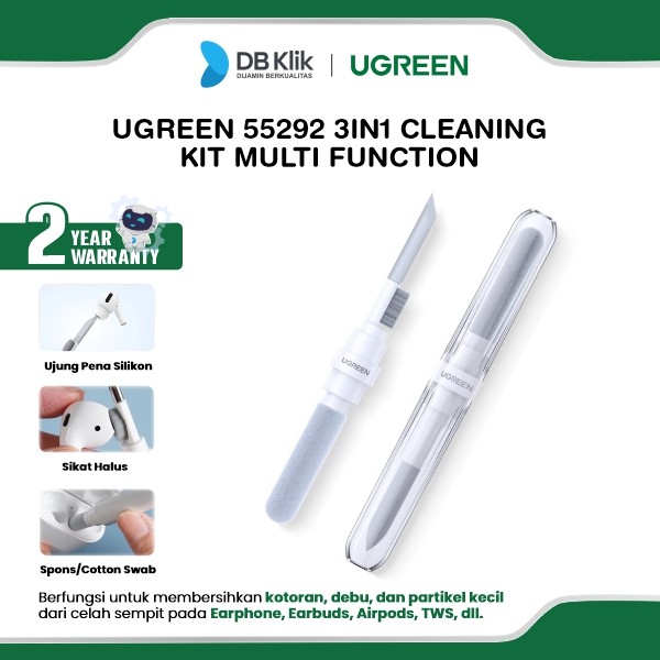 UGreen 3in1 Cleaning Kit Multi Function for Earphone Earbuds Airpods TWS (55292)