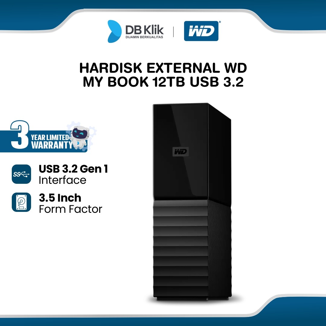 Hardisk External WD My Book 12TB USB 3.2