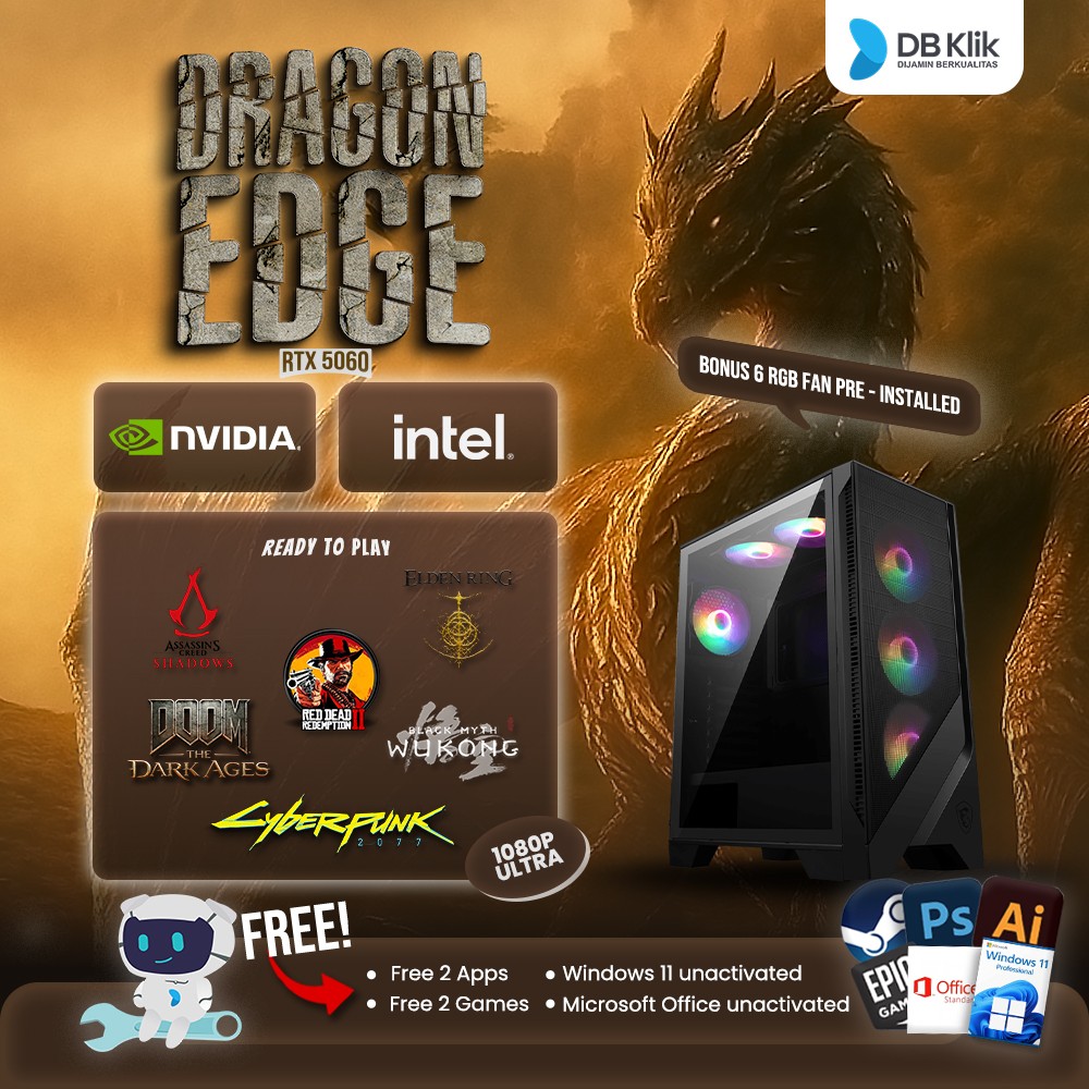 DB Dragon Edge PC - (RTX 5060)