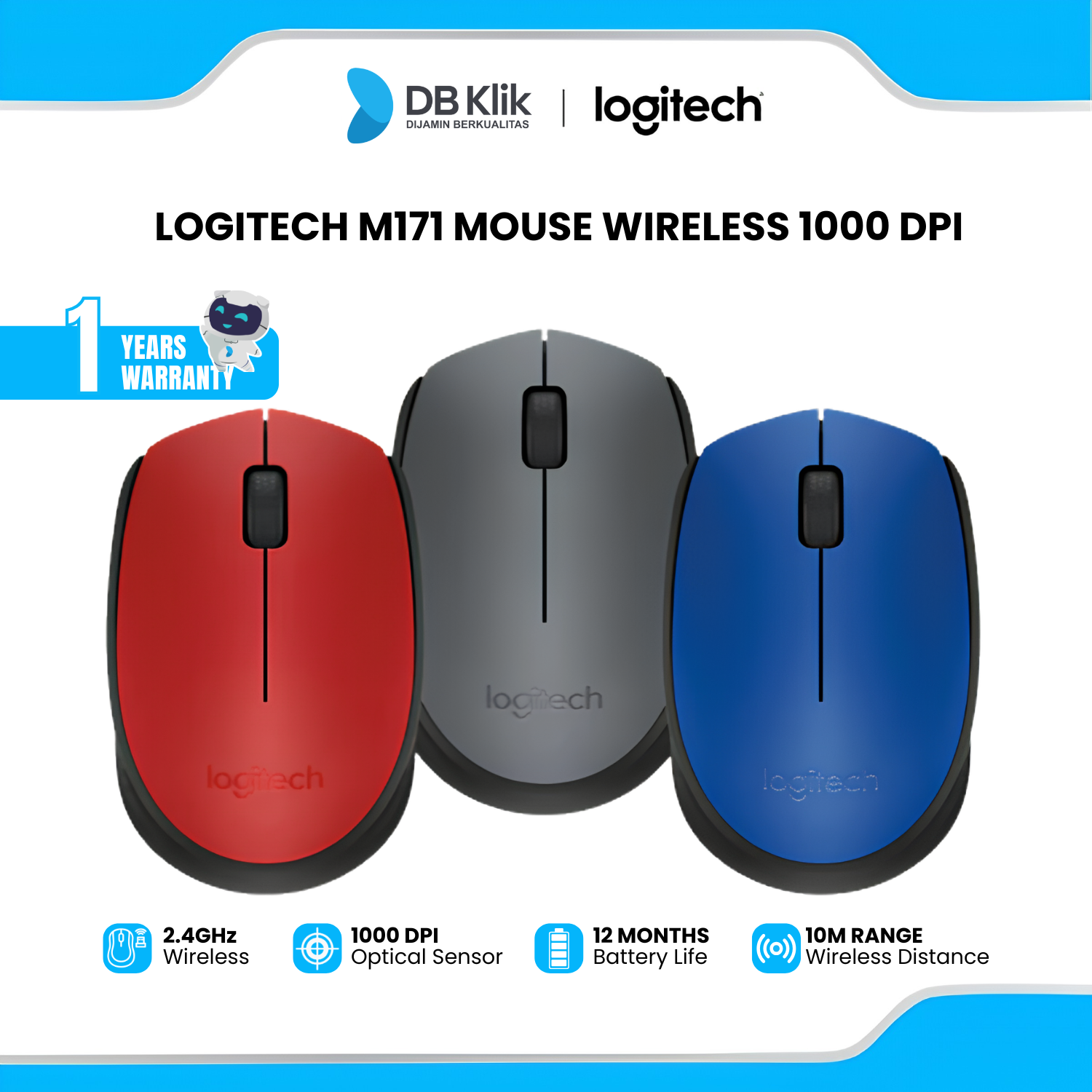 Mouse Wireless Logitech M171