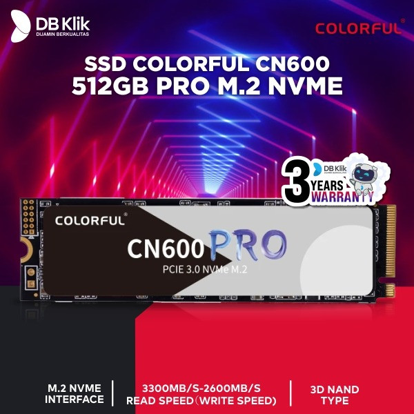 Ssd Colorful CN600 512GB Pro M.2 Nvme - M.2 Nvme CN600 Pro 512GB