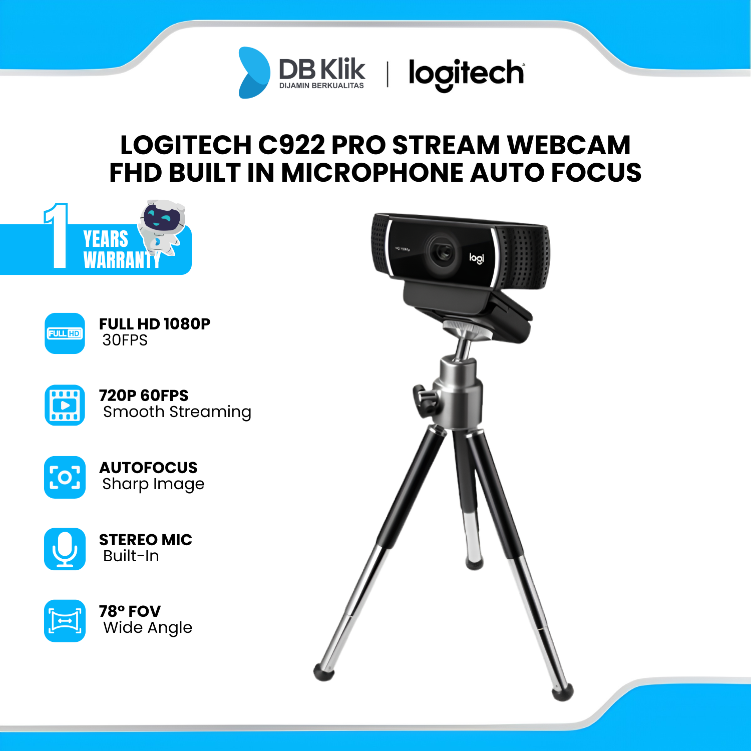 Webcam Logitech C922