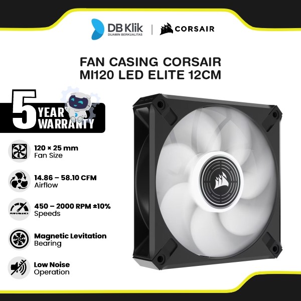 Fan Casing Corsair ML120 LED ELITE 12cm - White