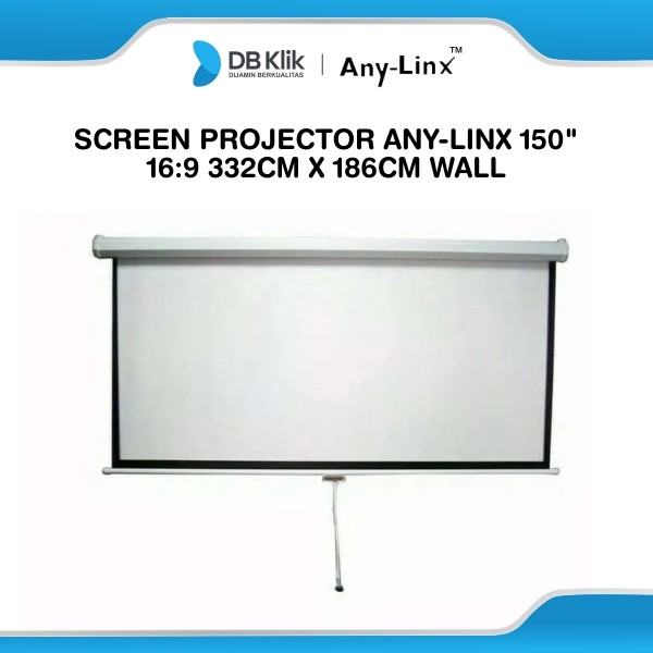 Screen Projector Any-Linx 150" 16:9 332cm x 186cm Wall