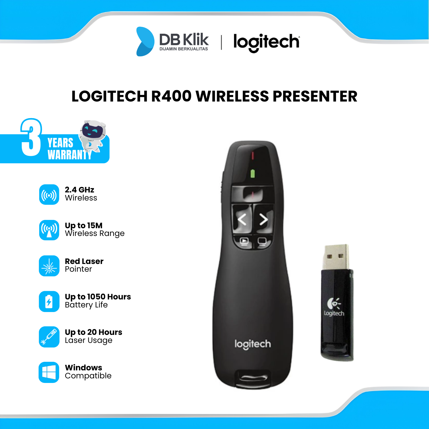 Wireless Presenter Logitech R400