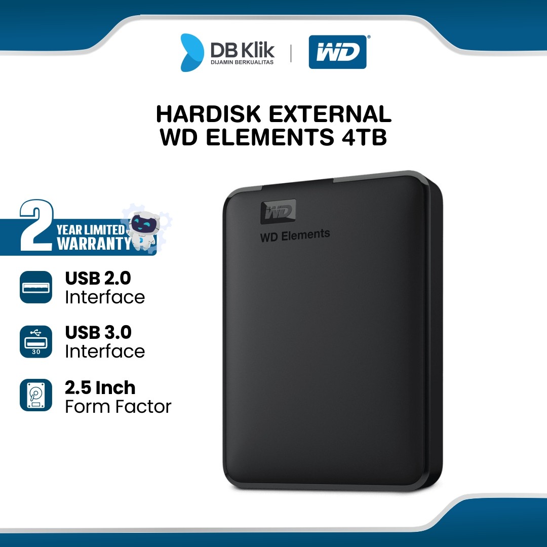 Hardisk External WD Elements 4TB