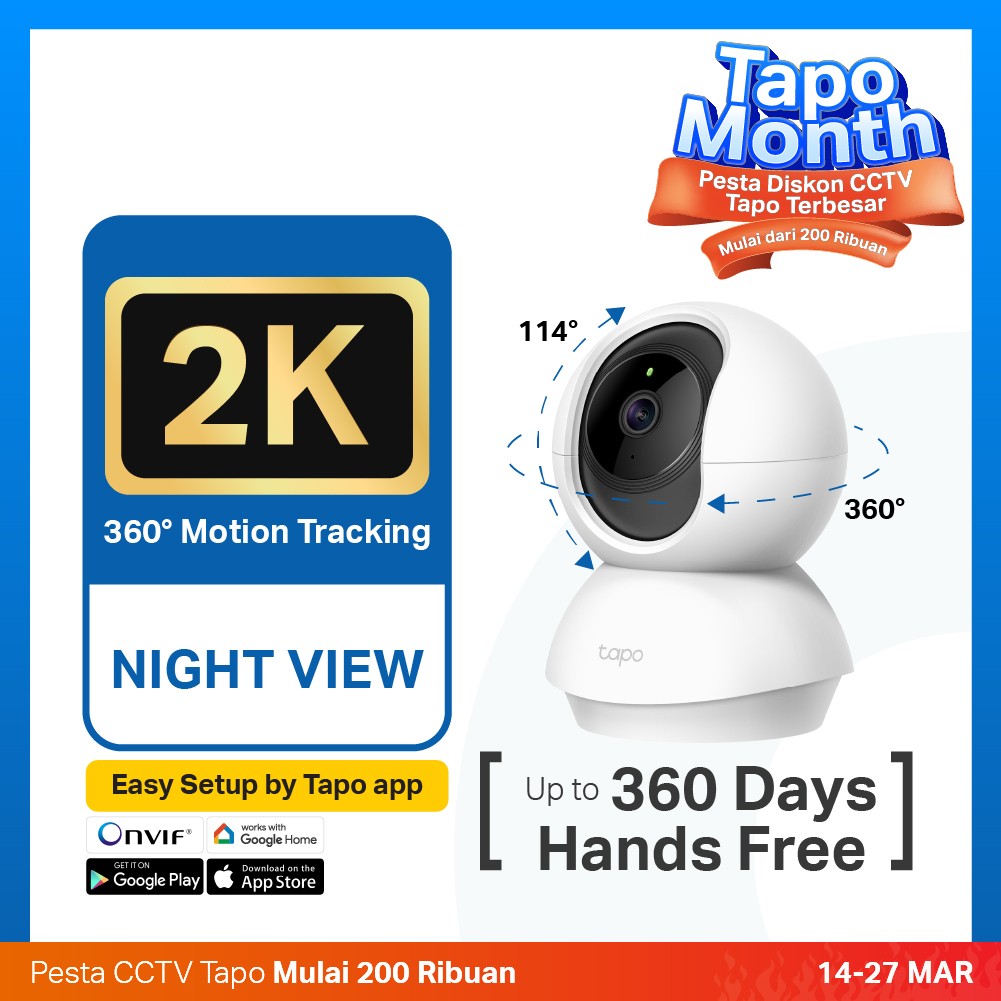 Home Security Cctv TP-LInk TAPO C210 Wi-Fi Pan and Tilt 3MP 2K Indoor