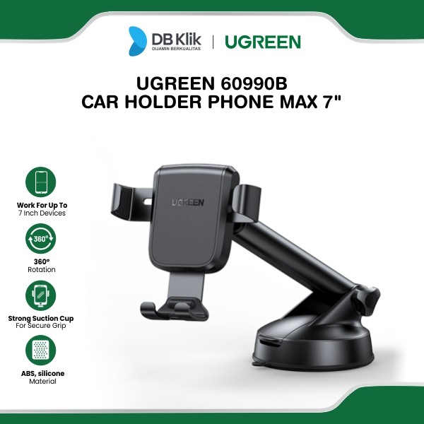 Car Holder Phone UGreen Max 7" Suction Cup - Stand HP Mobil (60990B)