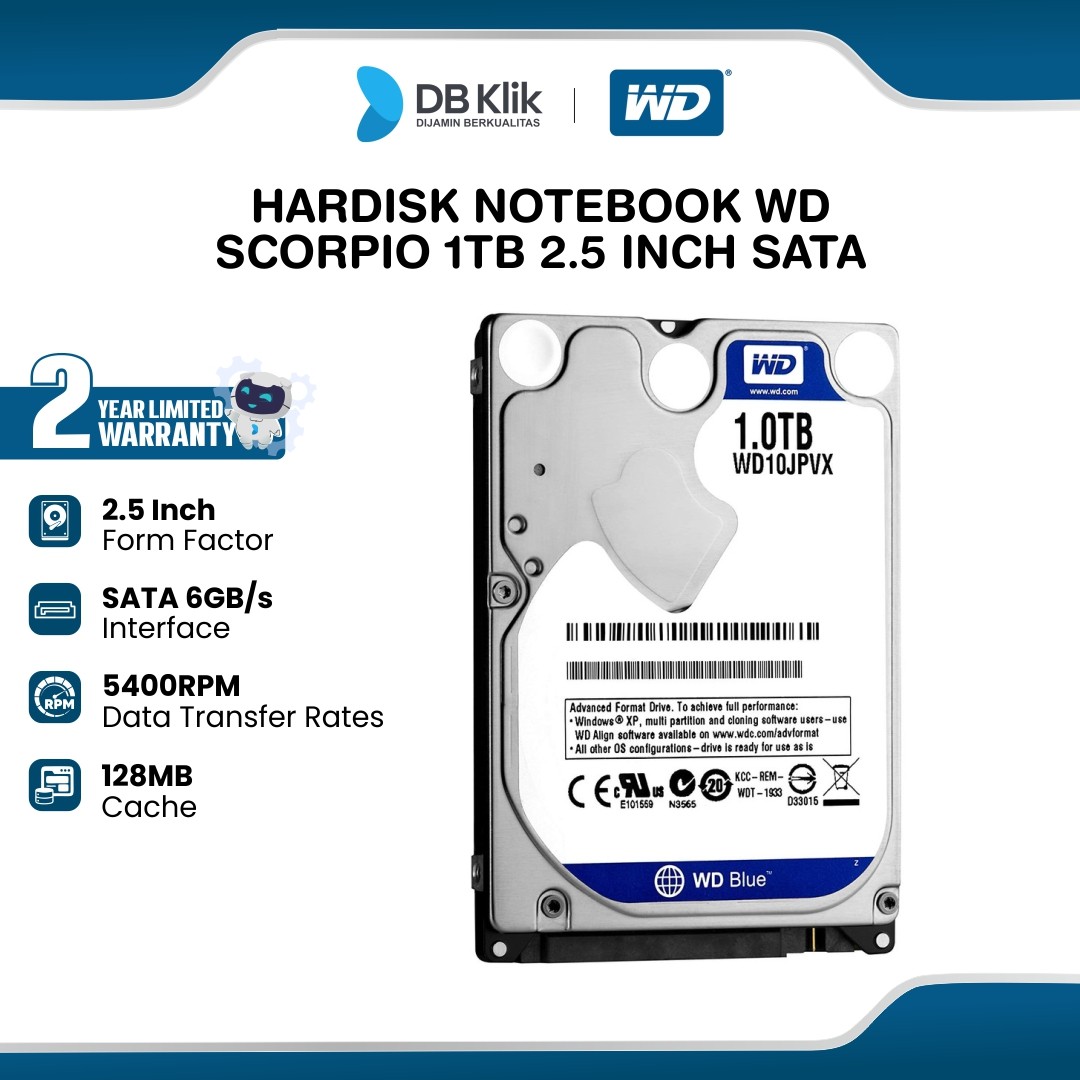 Hardisk Notebook WD Scorpio 1TB 2.5 Inch SATA