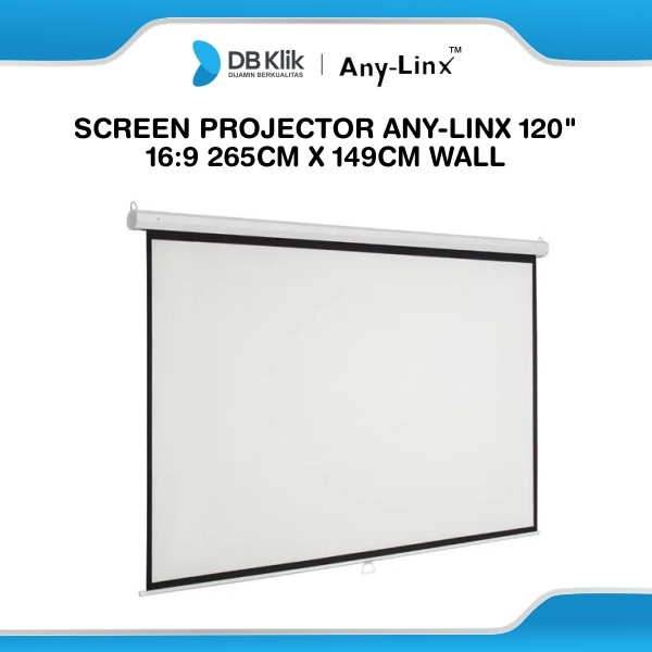Screen Projector Any-Linx 120" 16:9 265cm x 149cm Wall